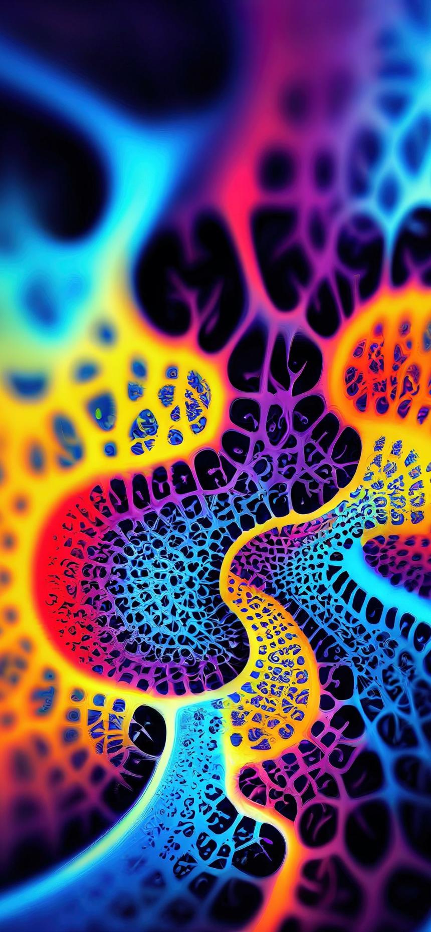 Dynamic Abstract Flow – Energetic Color Wallpaper