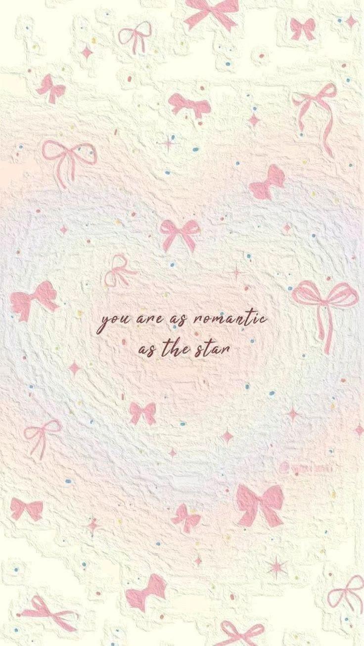 Pastel Pink Bows Dream Aesthetic Wallpaper