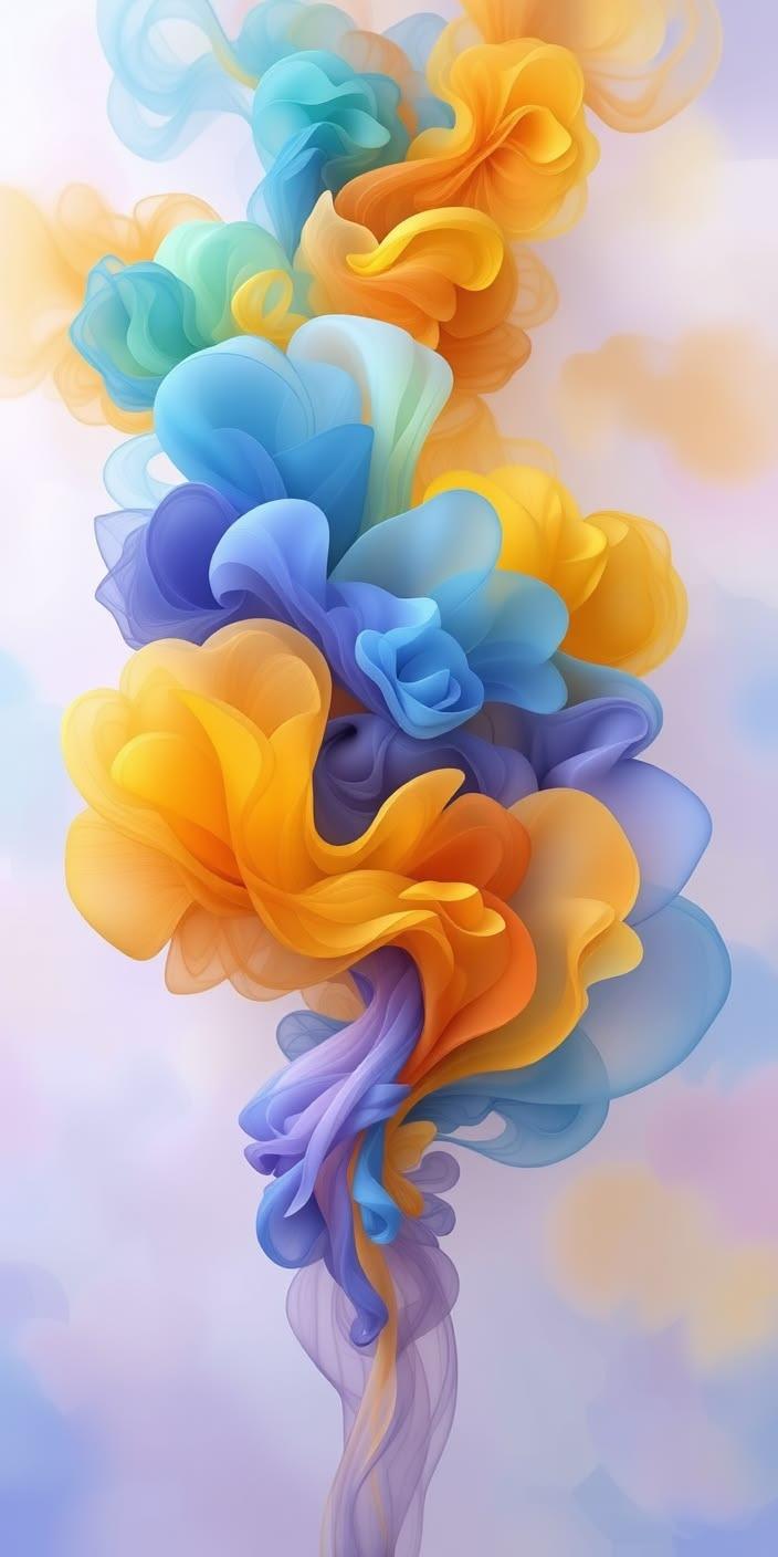 Colorful Ribbon Abstract Wallpaper 🎨✨