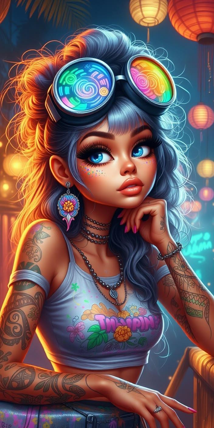 Cyberpunk Dreamer Wallpaper