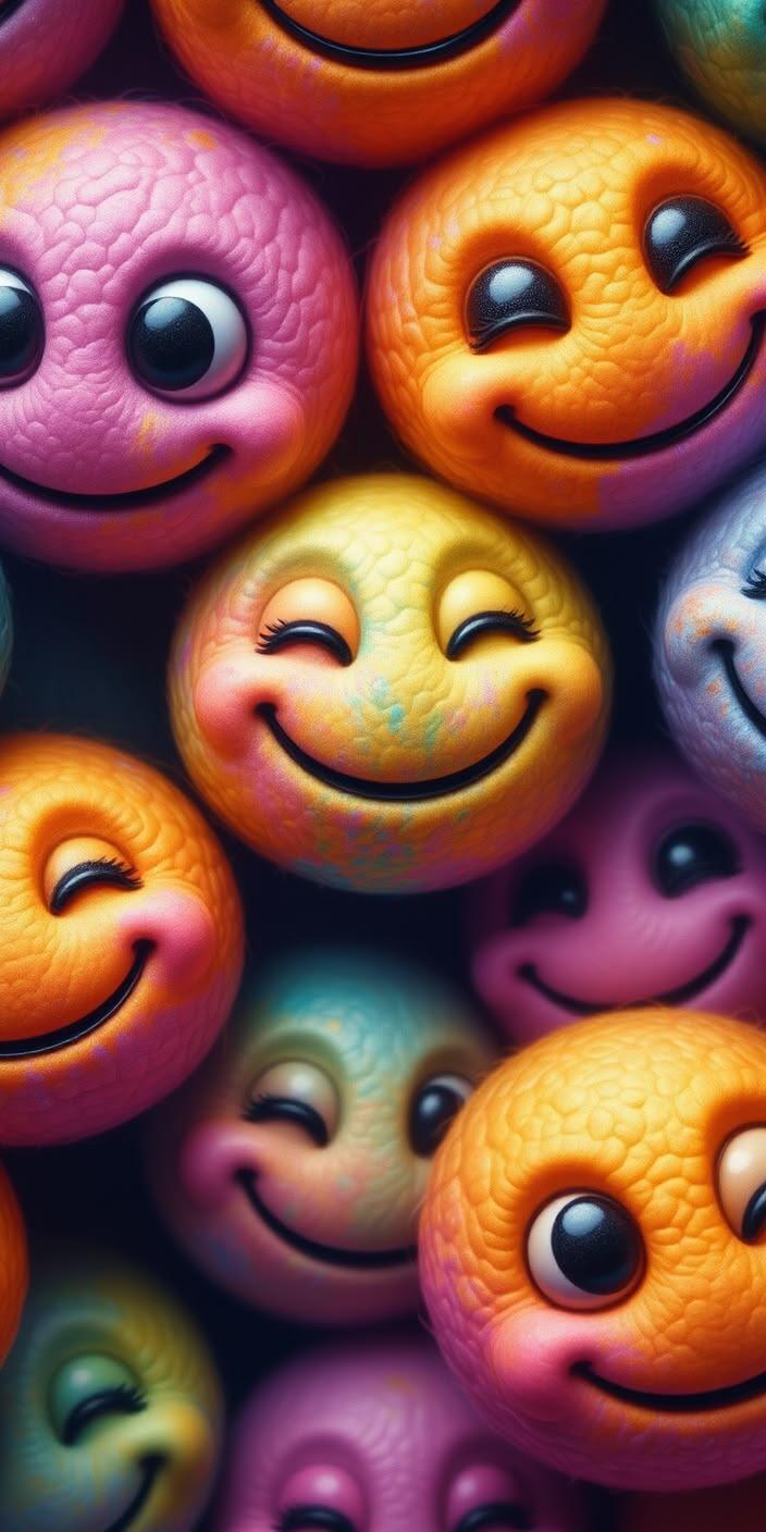 Vibrant Smiles Medley Wallpaper