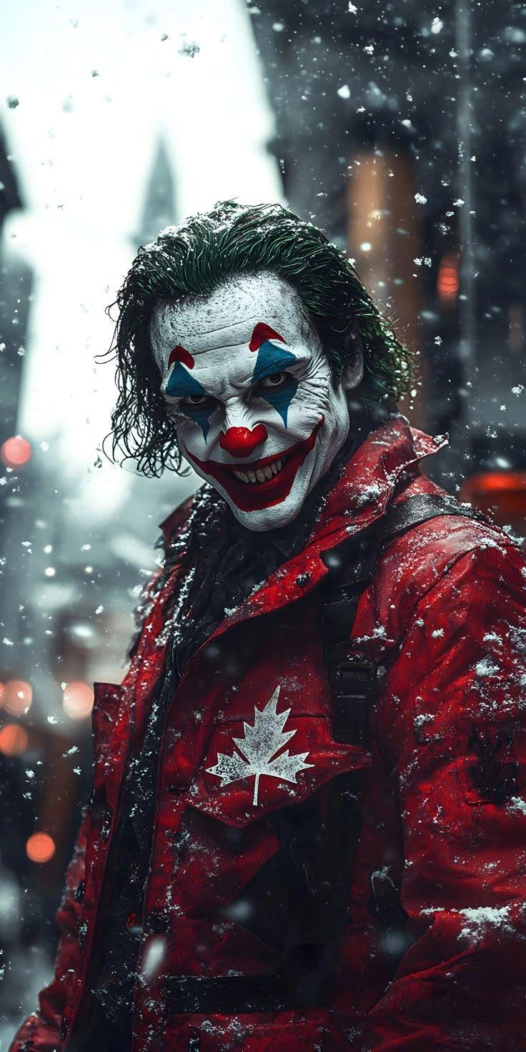 Winter Chaos Joker Wallpaper