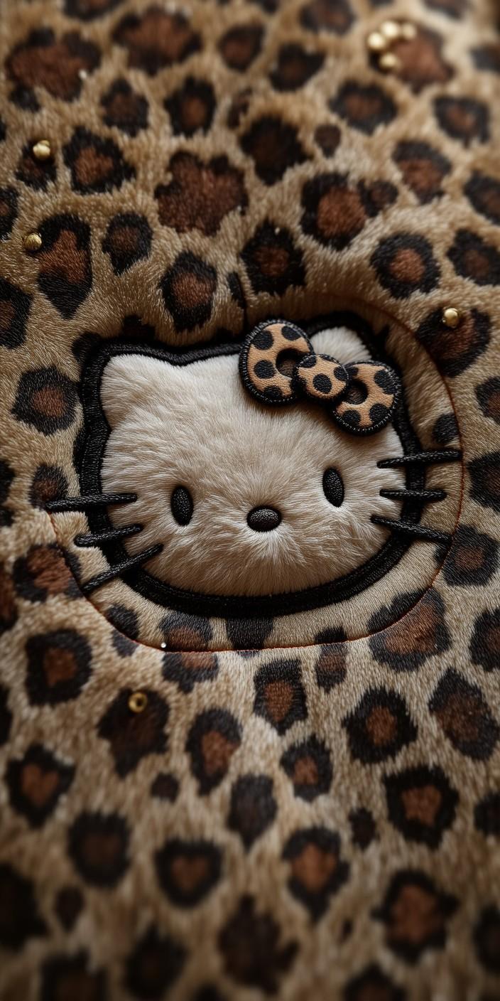 Leopard Luxe Hello Kitty Wallpaper