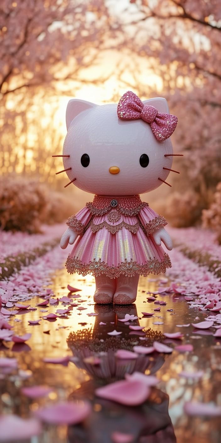 Sakura Princess Hello Kitty Wallpaper