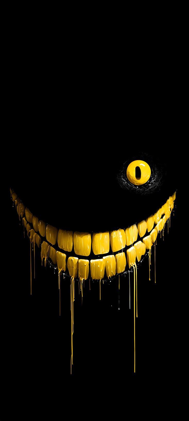 Inky Grin Wallpaper