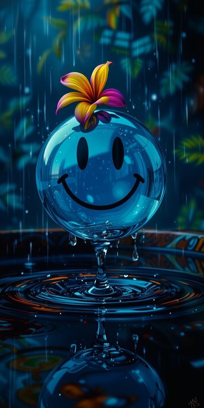Rainy Day Smile Wallpaper