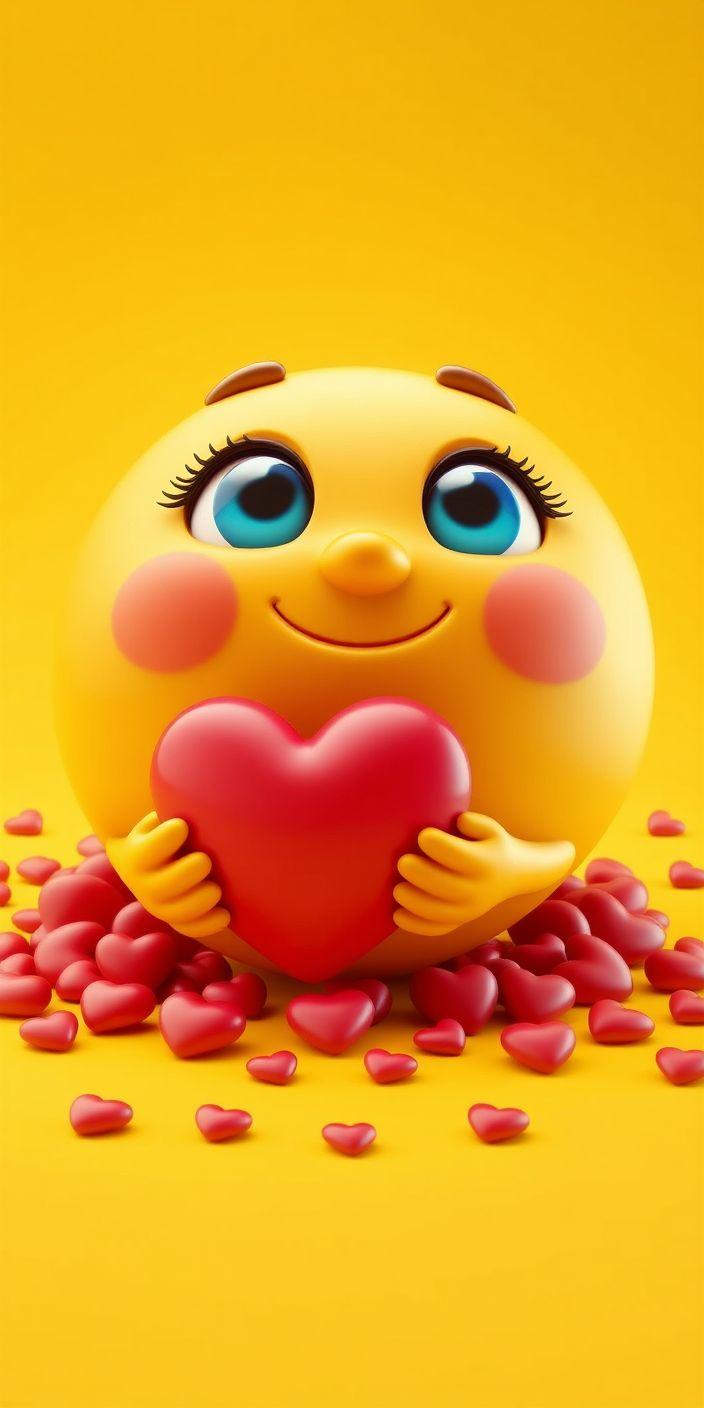 Sweet Affection Emoji Wallpaper
