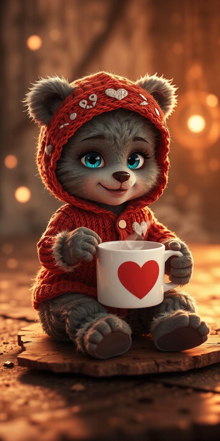 Warm Hug Bear Wallpaper