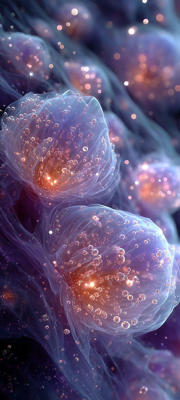 Bioluminescent Flora Wallpaper