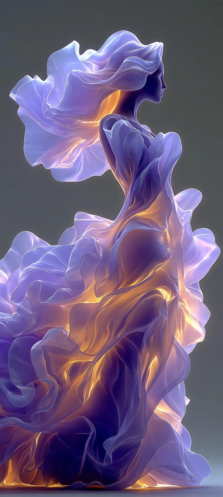 Glowing Goddess Wallpaper