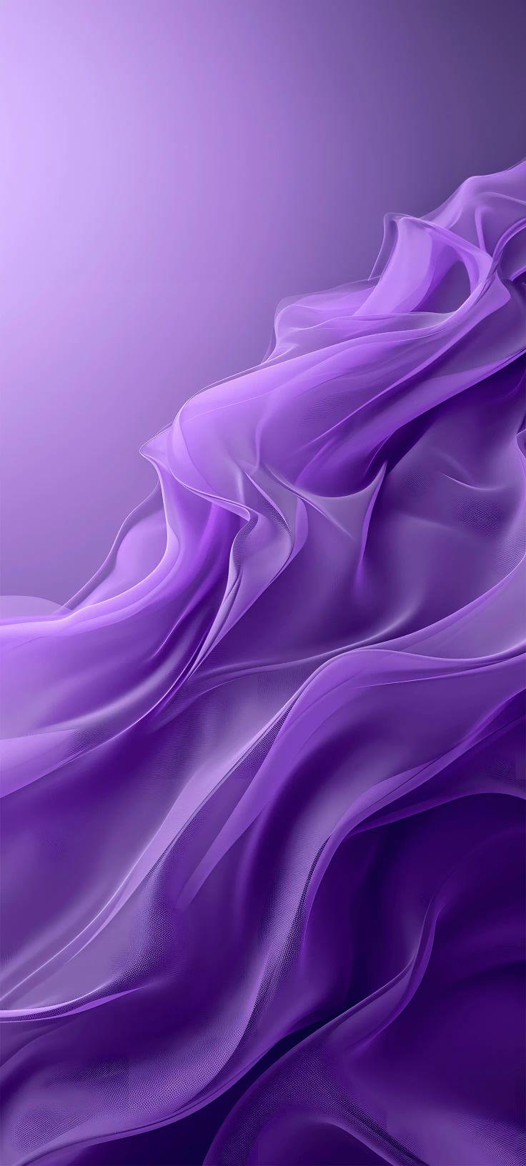Velvet Silk Waves Wallpaper