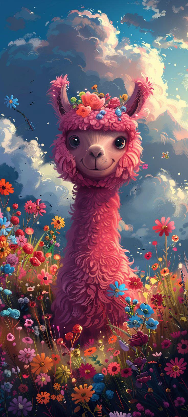 Enchanted Alpaca Wallpaper