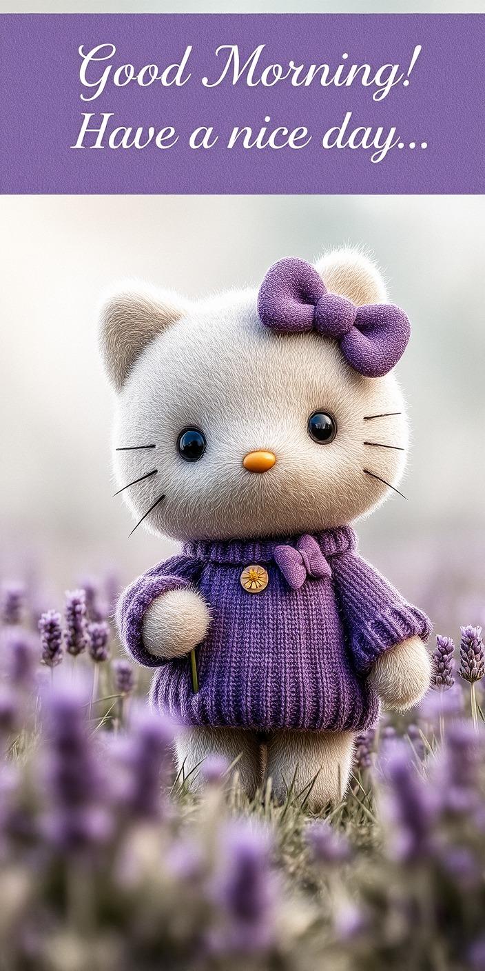 Lavender Good Morning Wallpaper
