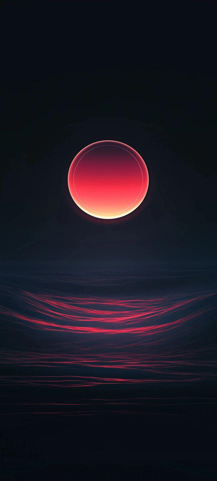 Crimson Eclipse Horizon Wallpaper