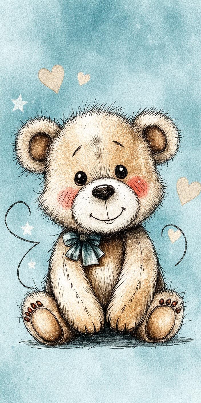 Sweet Teddy Bear Wallpaper