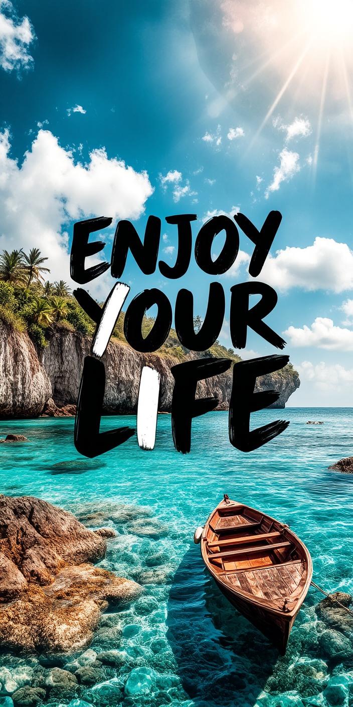 Paradise Enjoy Your Life Wallpaper