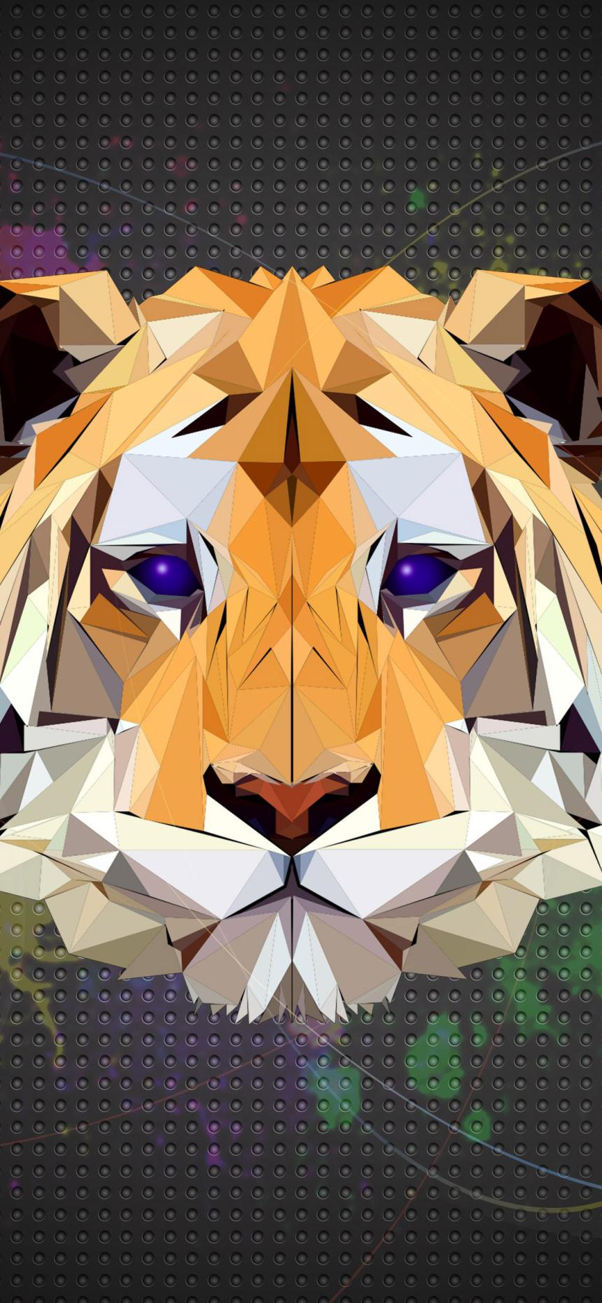 Geometric Lion King Wallpaper