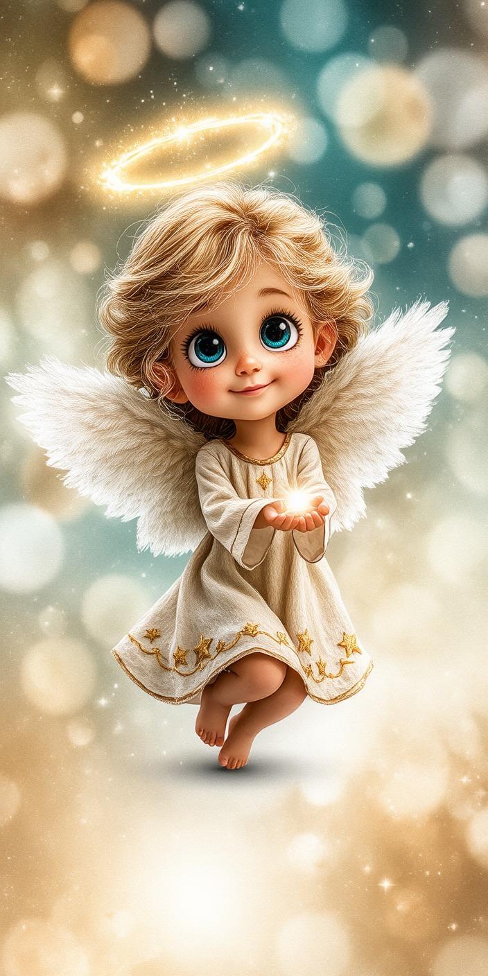 Cute Little Angel Wallpaper