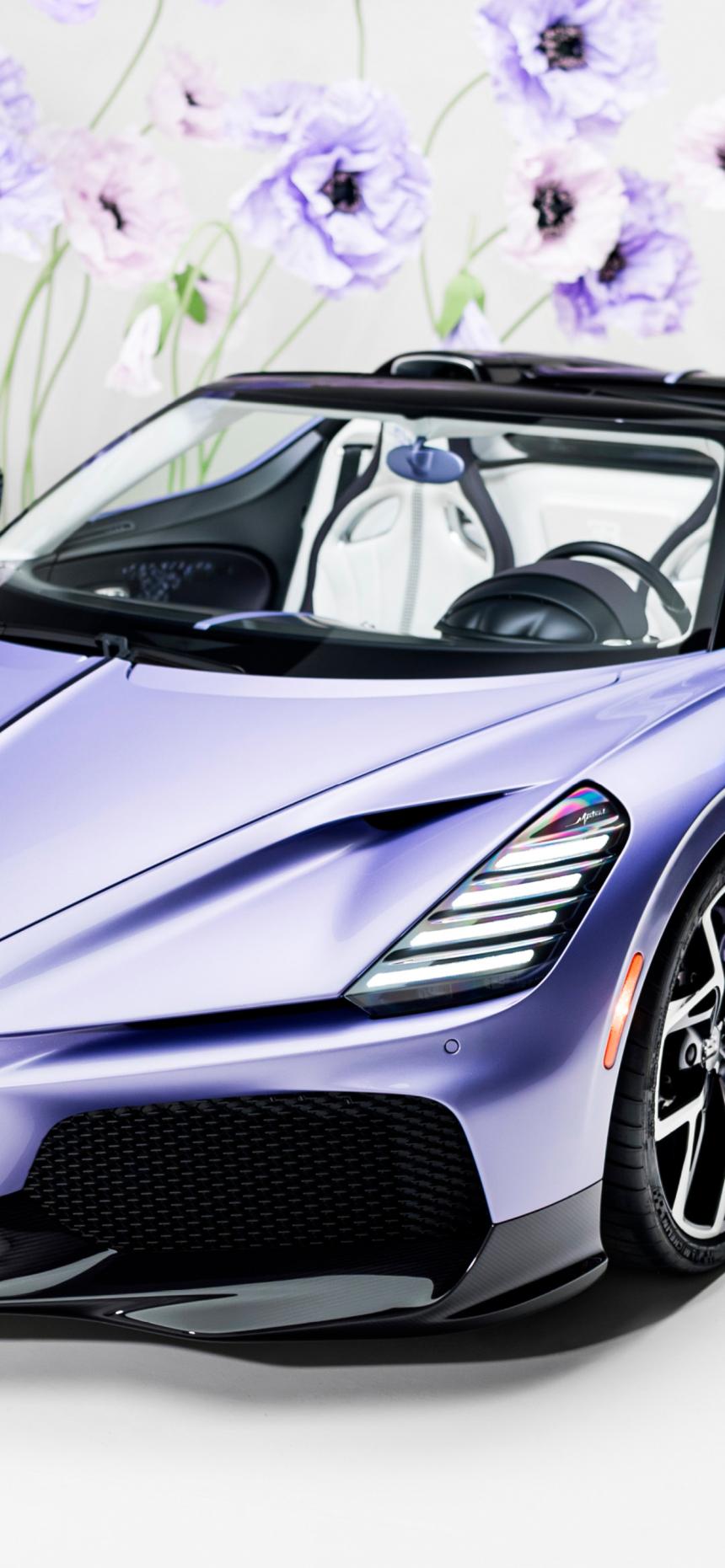 Purple Bugatti W16 Mistral Supercar Wallpaper