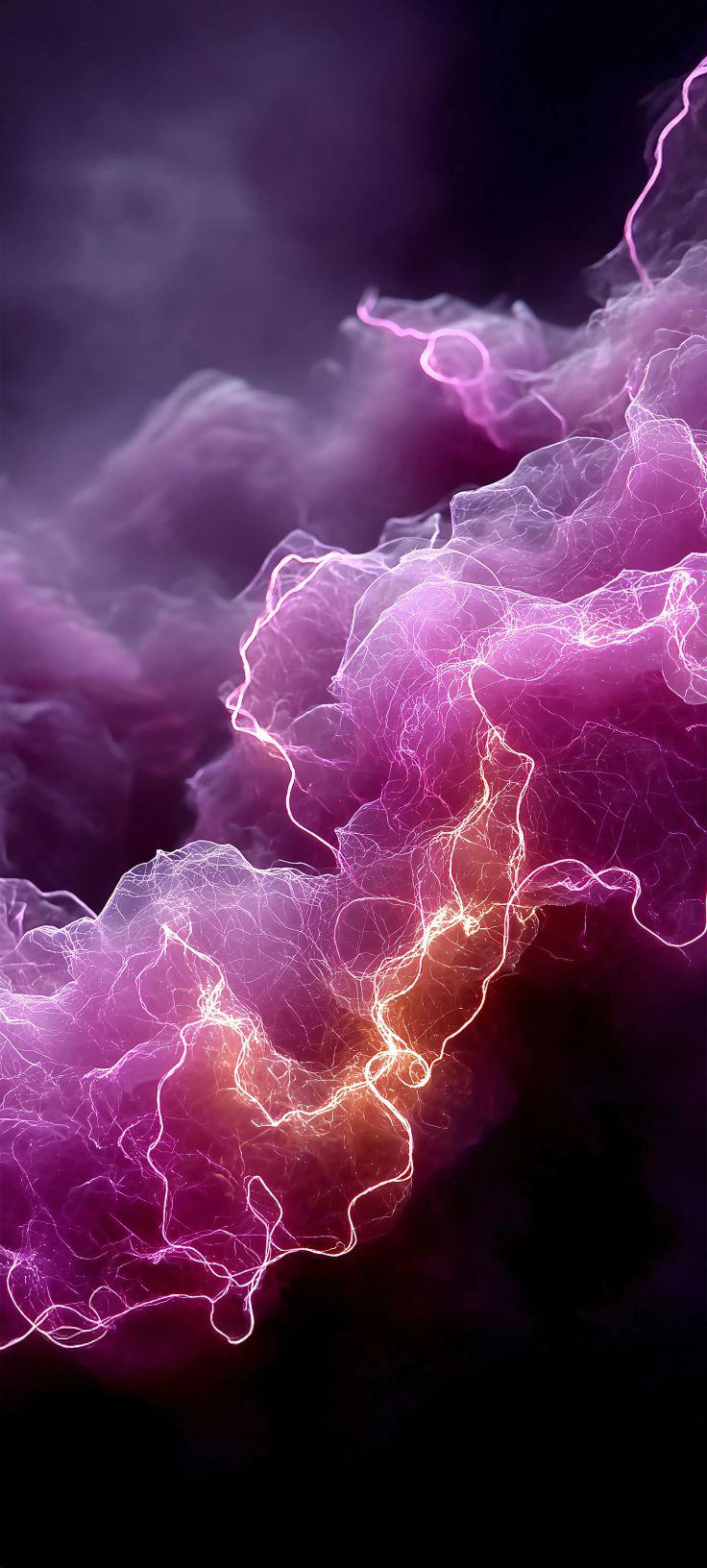 Cosmic Purple Nebula Wallpaper