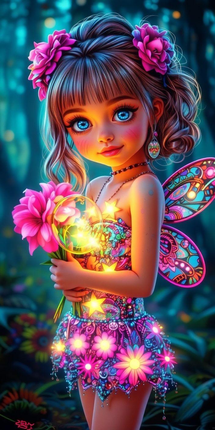 Enchanted Fairy Girl Wallpaper | Magical Fantasy Aesthetic Background