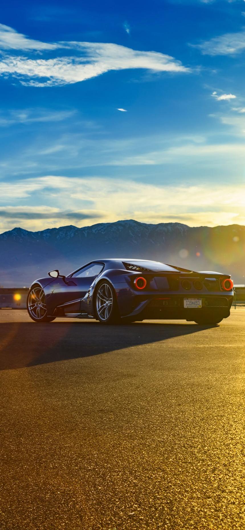 Luxury Supercar Sunset Wallpaper – Exotic Sports Car Background