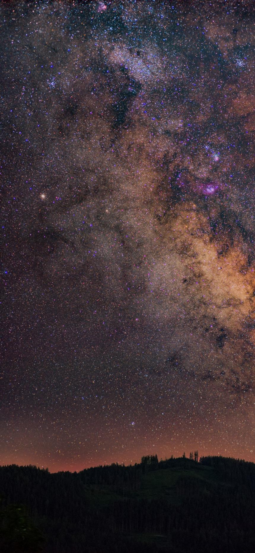 Milky Way Galaxy Night Sky Wallpaper