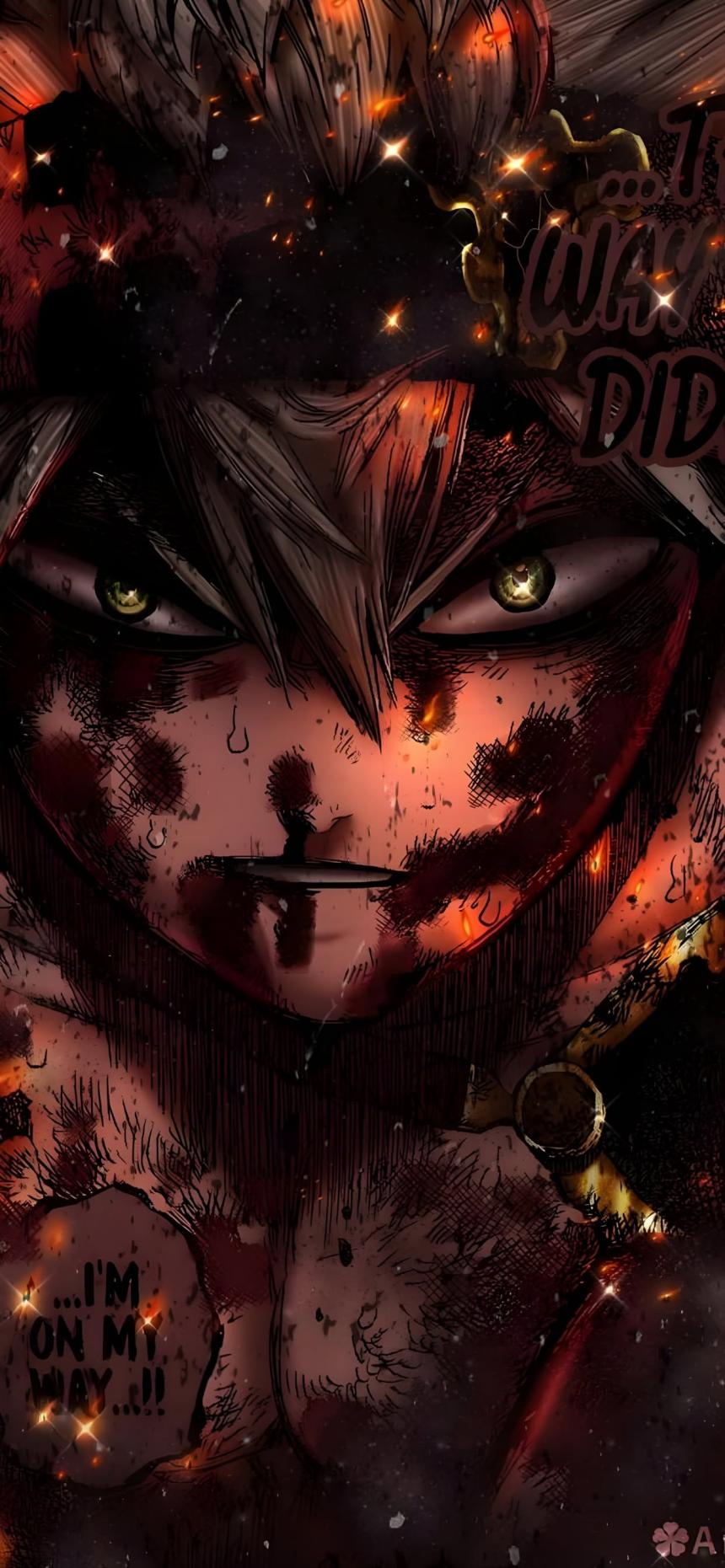 Intense Asta Black Clover Manga Wallpaper