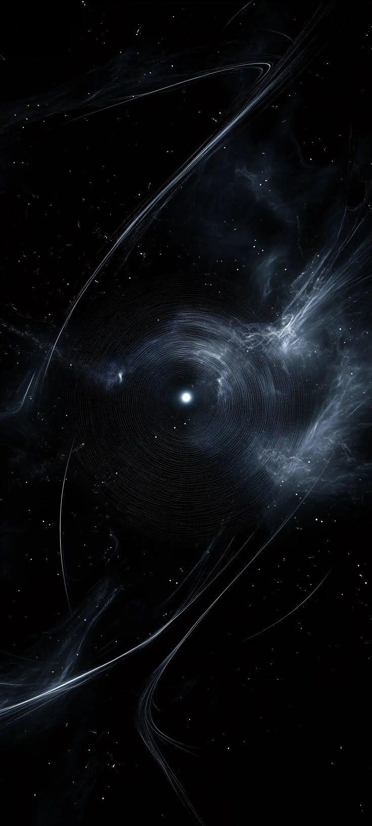 Dark Cosmic Vortex Wallpaper