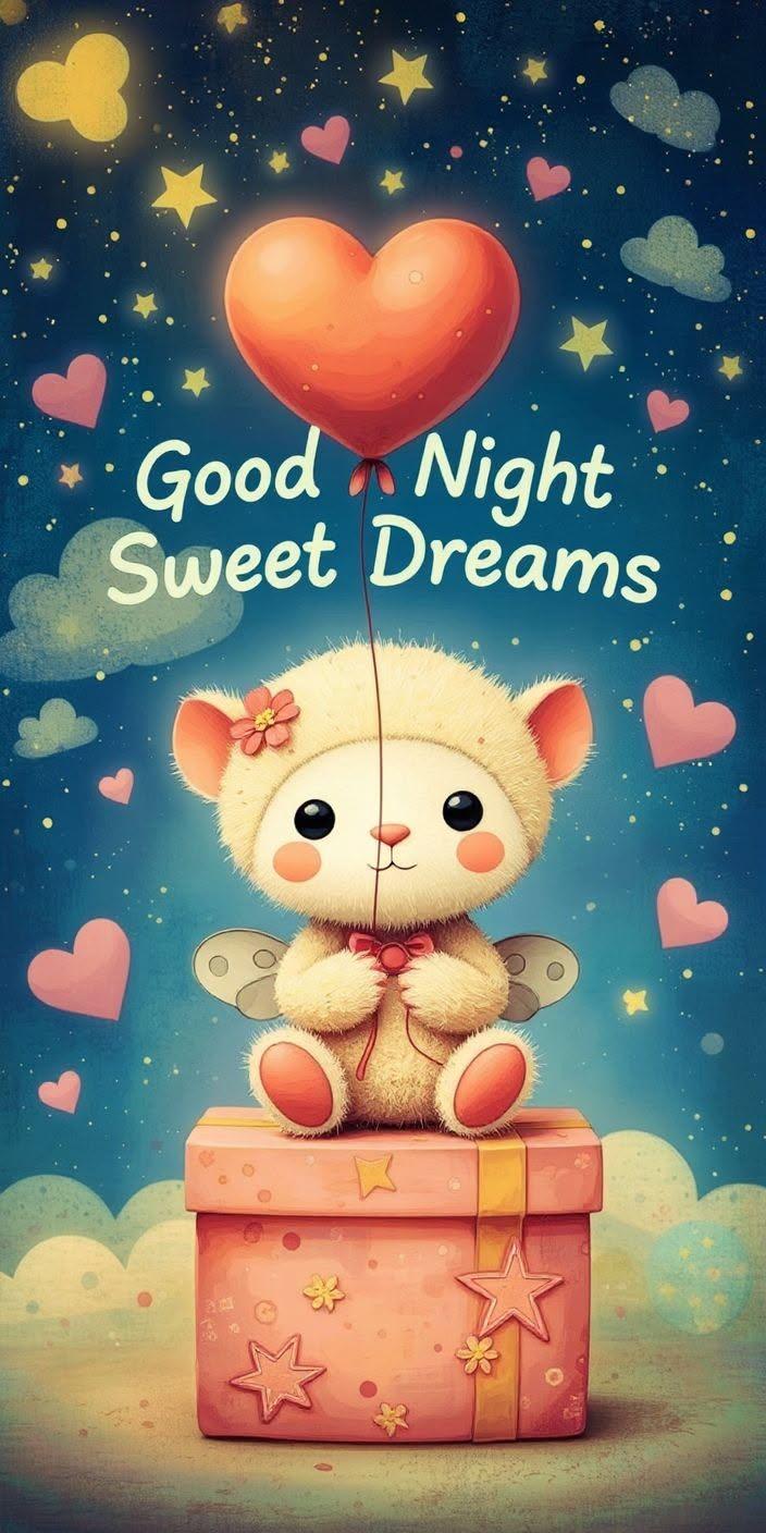 Good Night Sweet Dreams Wallpaper 🌙💖