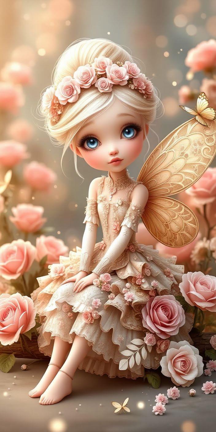 Rose Fairy Princess Wallpaper 🧚🌹