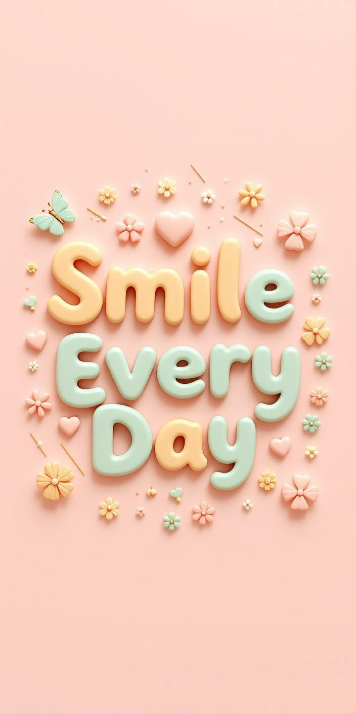 Smile Every Day Wallpaper 😊🌸