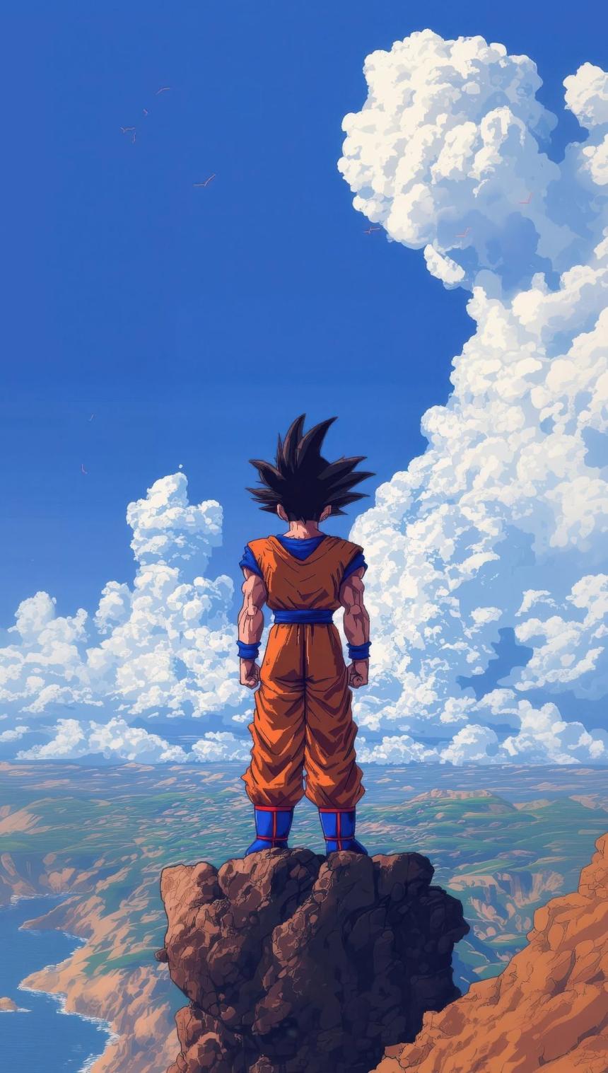 Goku Above the Clouds Wallpaper