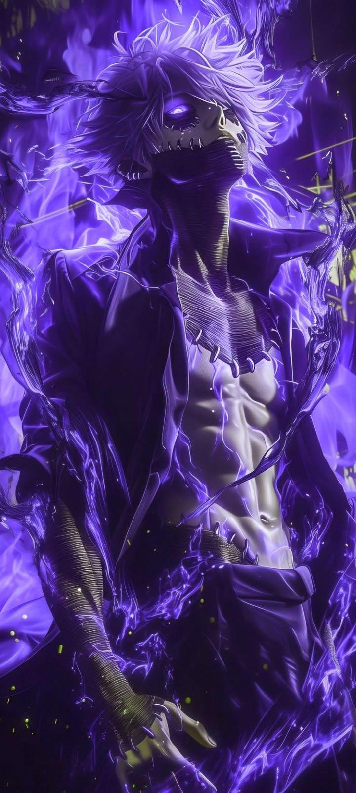 Dabi Purple Flames Anime Wallpaper