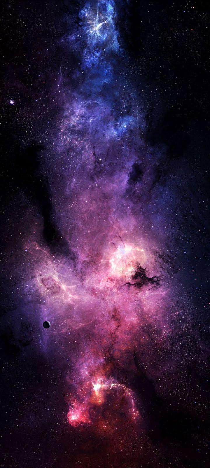 Purple Deep Space Nebula Wallpaper