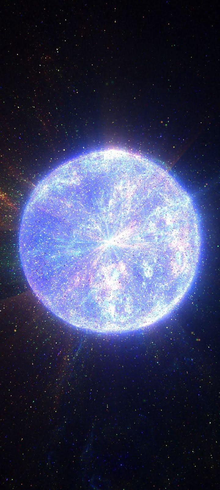 Glowing Blue Supernova Star Wallpaper