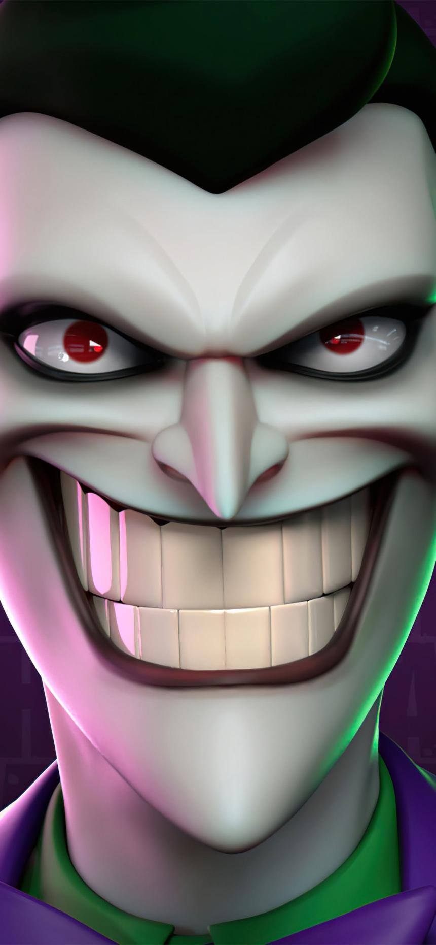 Evil Joker 3D Wallpaper – Sinister Smile Supervillain 4K