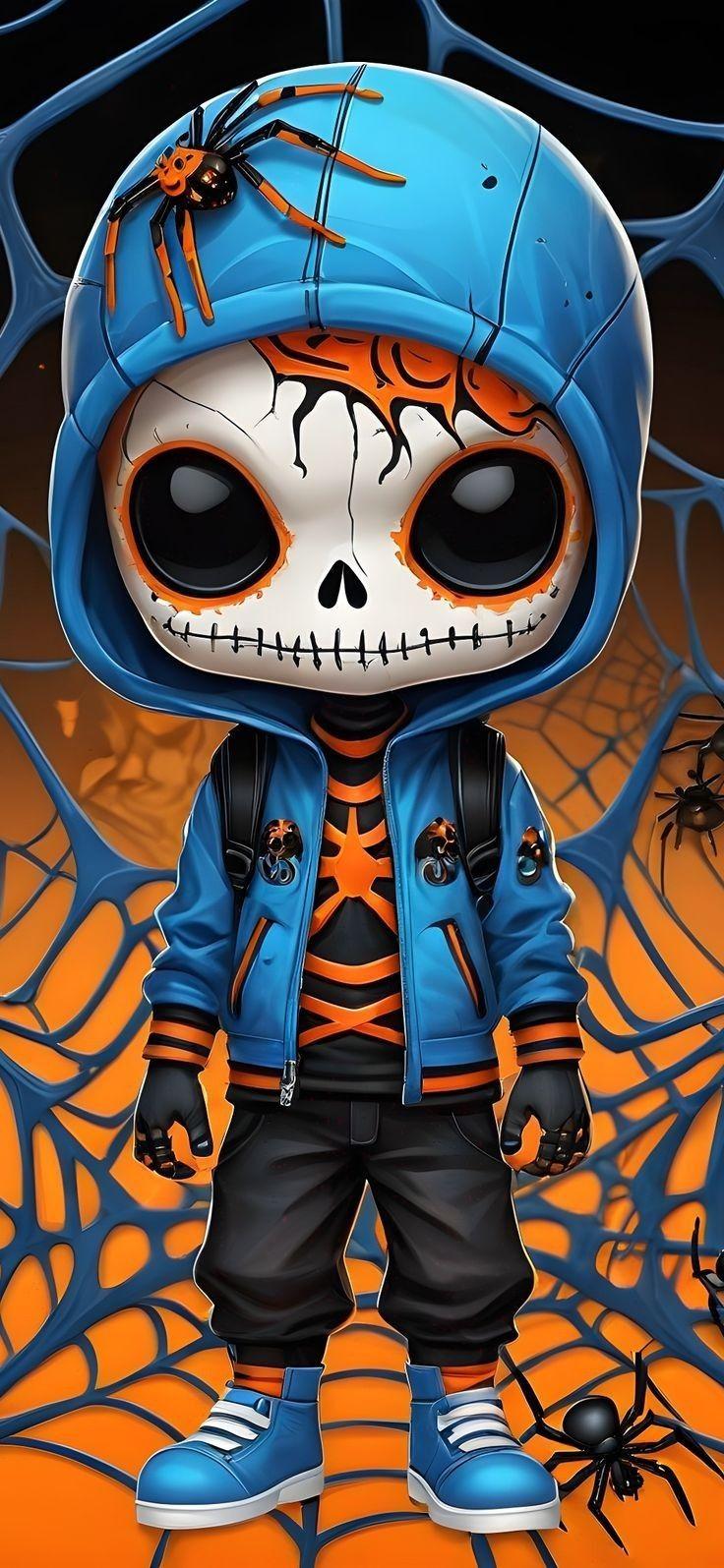 Streetwear Skeleton Spiderman Wallpaper