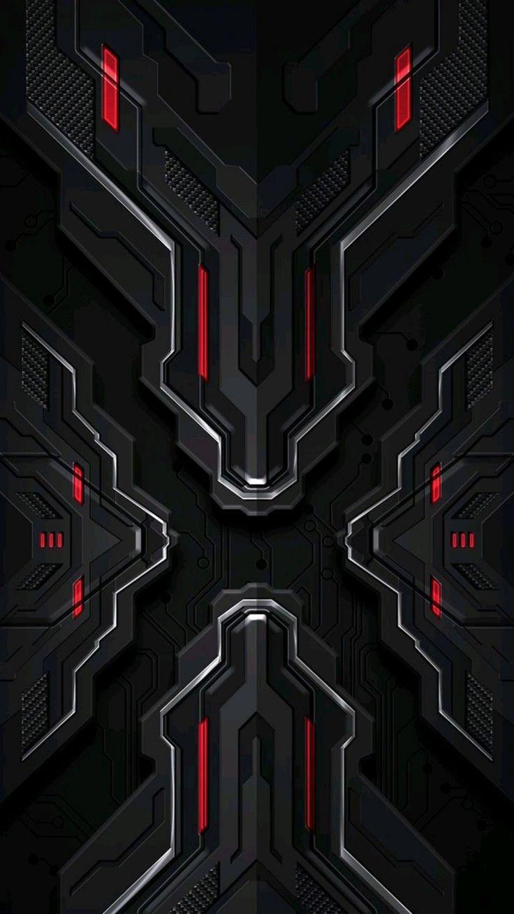 Sci-Fi Armor Panel Wallpaper