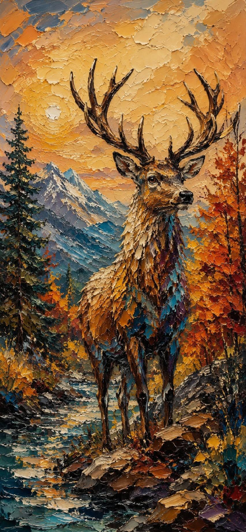 Majestic Mountain Stag Wallpaper