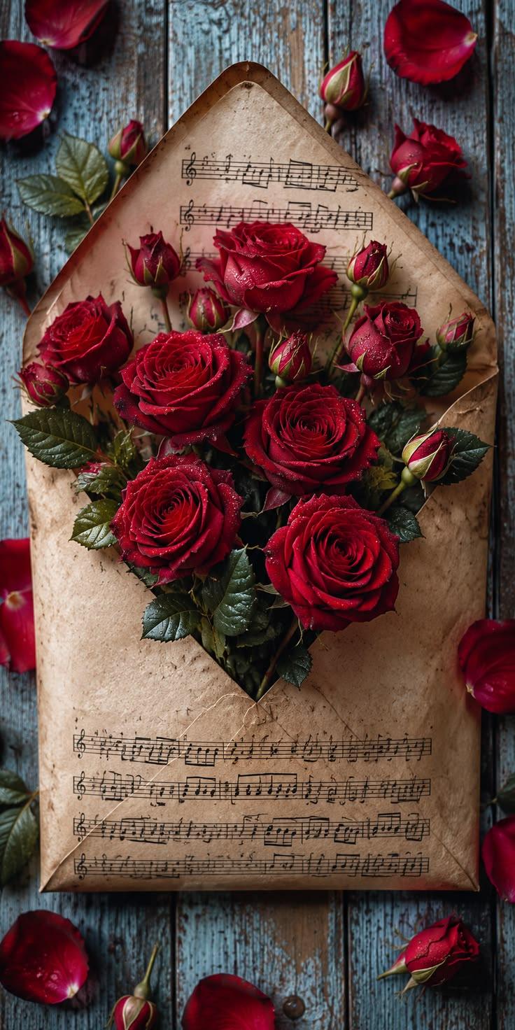 Red Rose Symphony Wallpaper