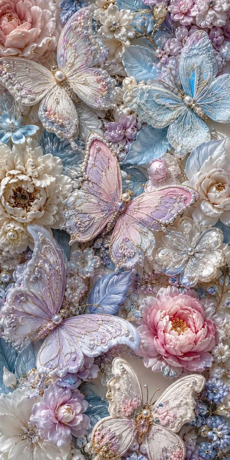 Coquette Aesthetic Butterfly Wallpaper
