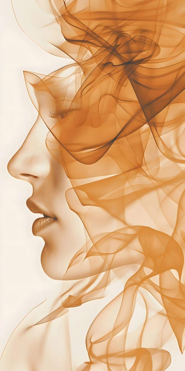 Fluid Line Portrait Wallpaper