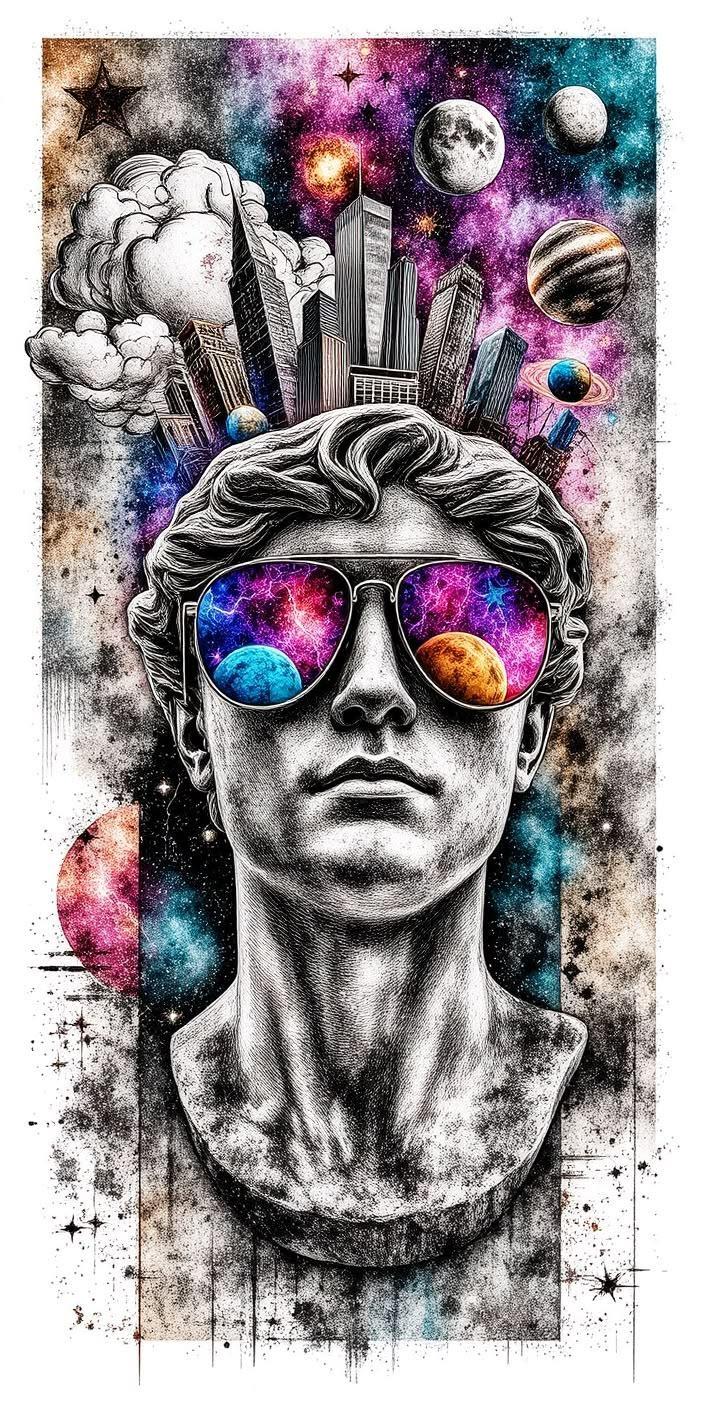 Aesthetic Galaxy Sunglasses Wallpaper
