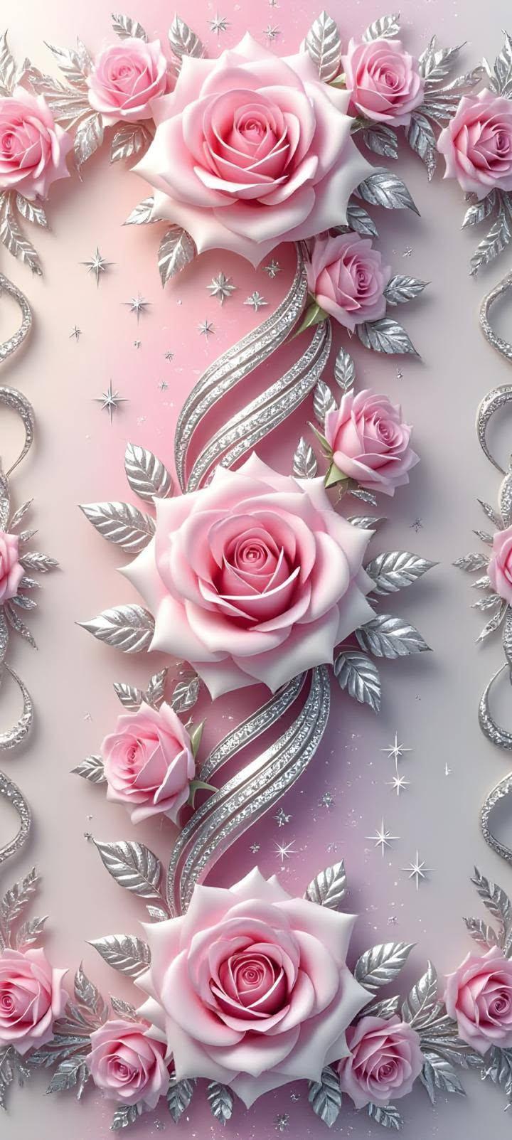 Luxury Pink Rose Wallpaper for iPhone