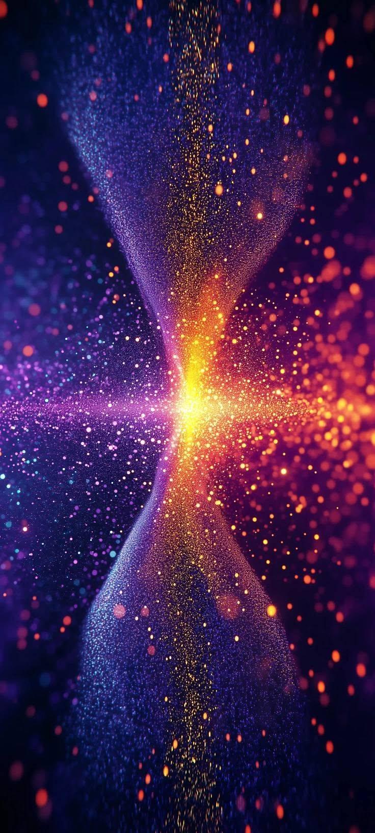 Cosmic Glitter Explosion Wallpaper