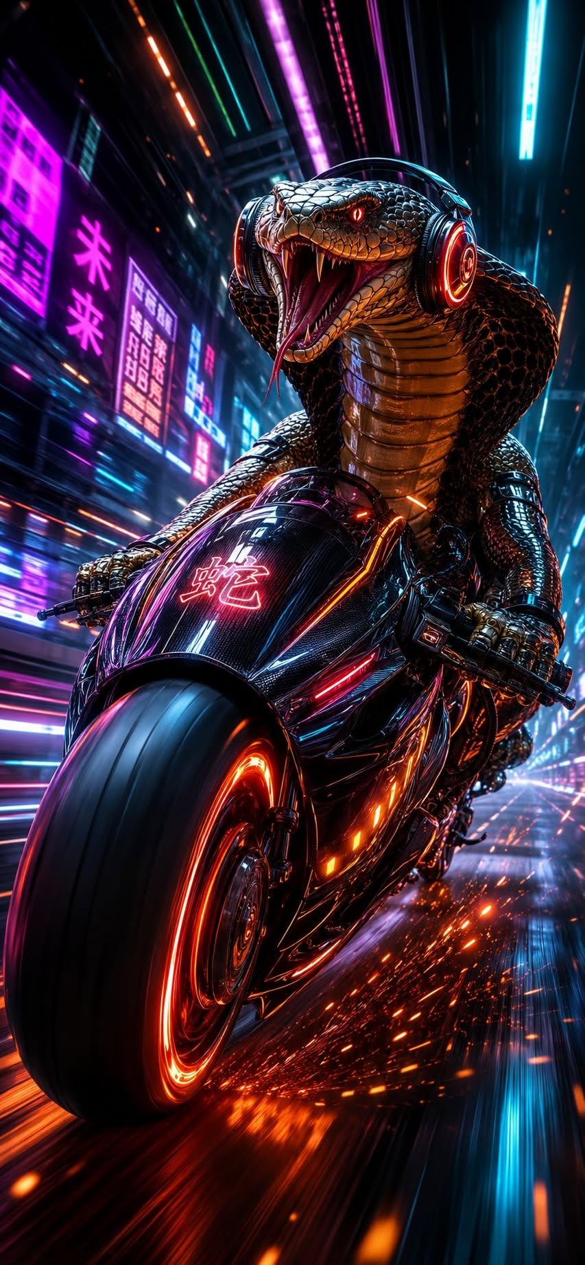 Cyber King Cobra Wallpaper