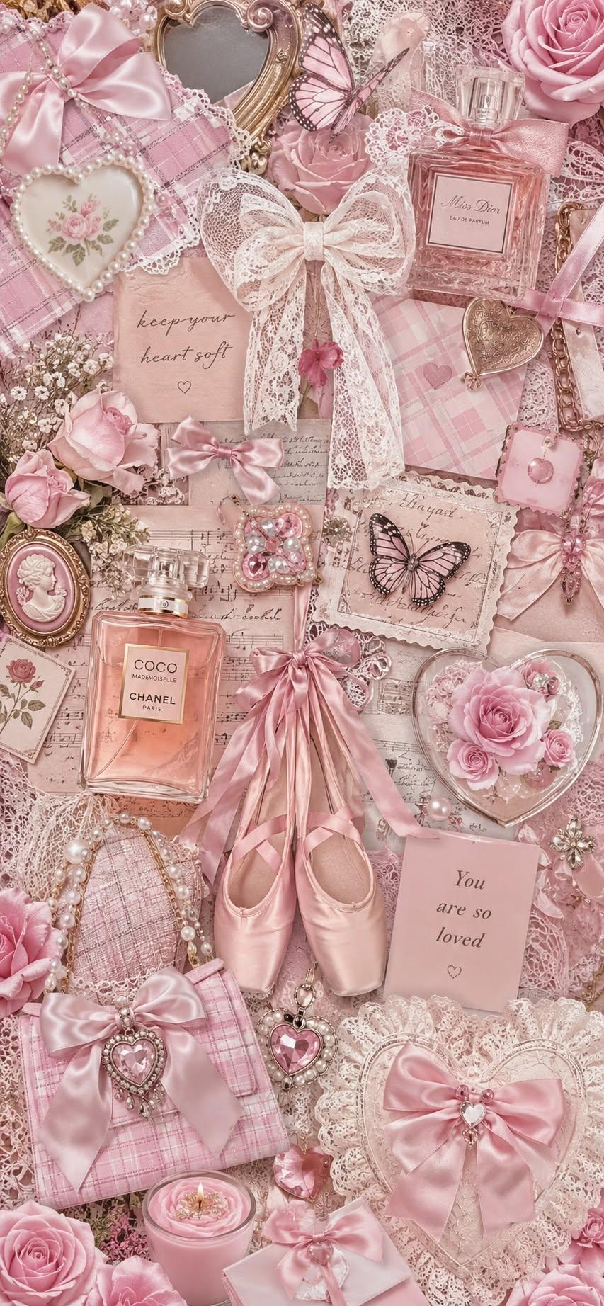 Luxury Pink Coquette Wallpaper
