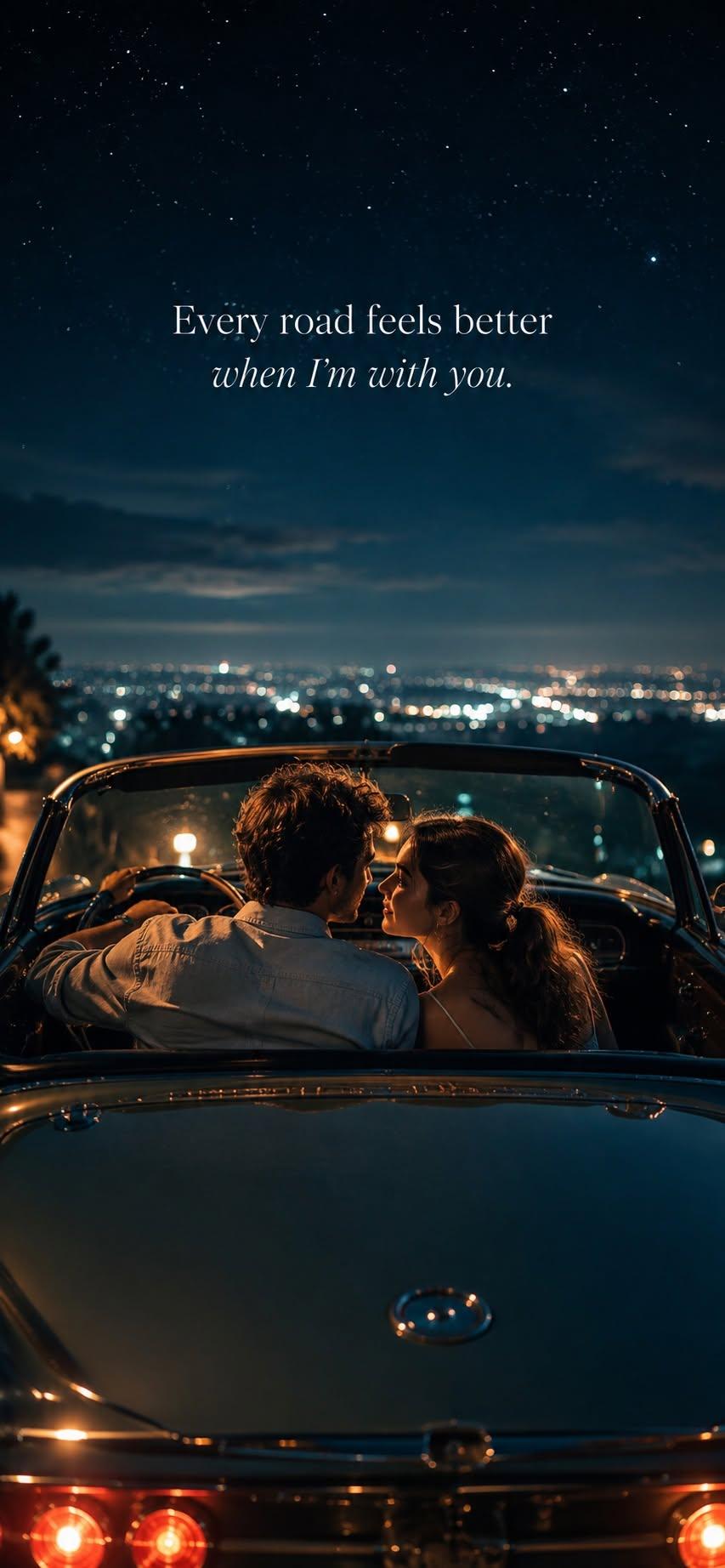 Midnight Drive Love Wallpaper