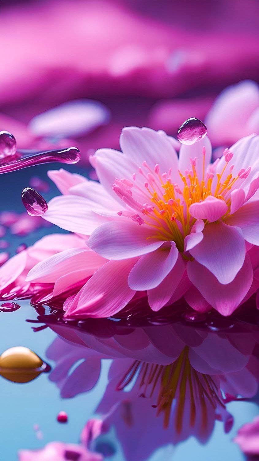 Vibrant Pink Flower Wallpaper